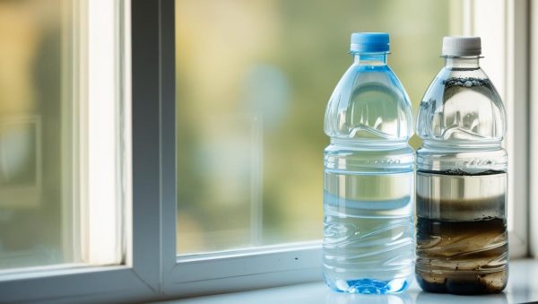 Check chicken water quality by doing the window test