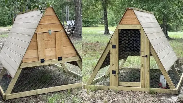 A-Frame Chicken Coop Plan for 3 to 5 hens (AnaWhite)
