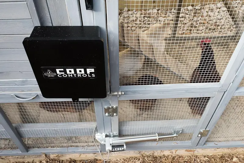 CoopControls Automatic Chicken Coop Door (Swing-Open)