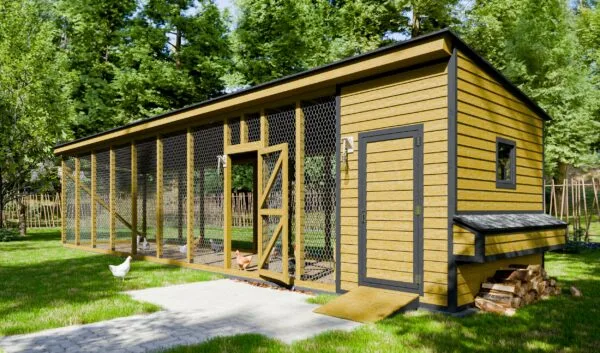 Free extra large chicken coop plan for 20 chickens (EasyCoops)